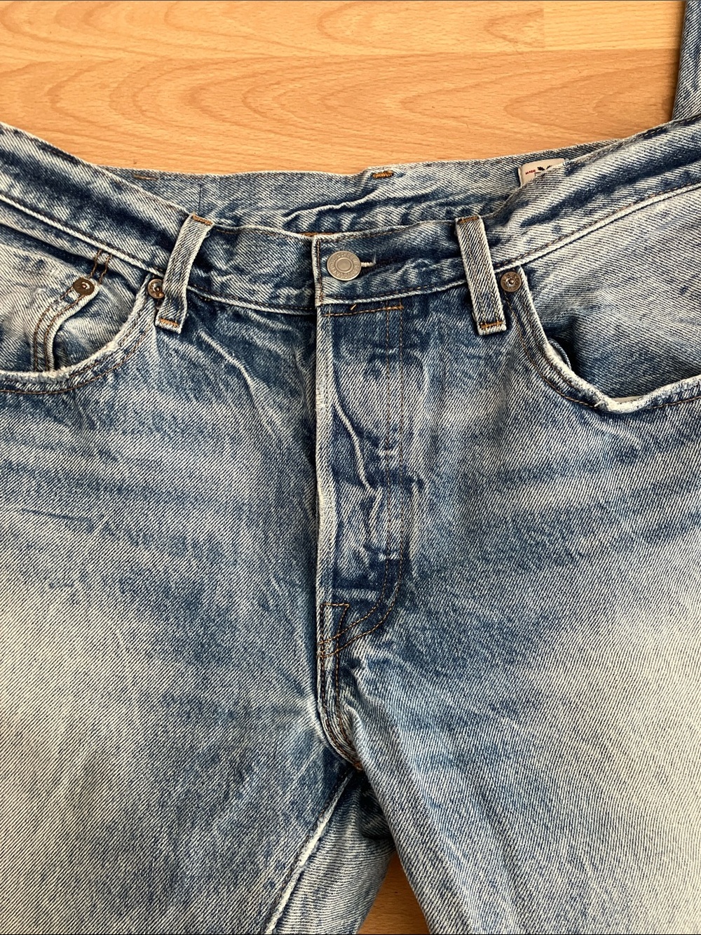 Rare Levi’s White Oak Cone Denim 501 Original Fit Jeans - Picture 3 of 9
